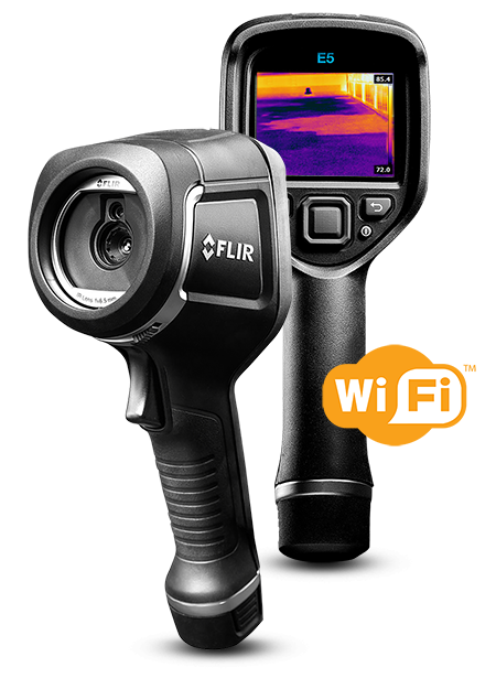 Caméra infrarouge avec plage de températures étendue FLIR E5-XT